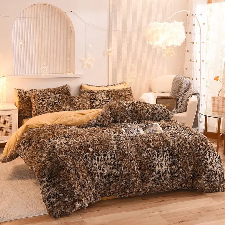 Beddengoed set | Fluffy fleece 5-delig met kussenslopen