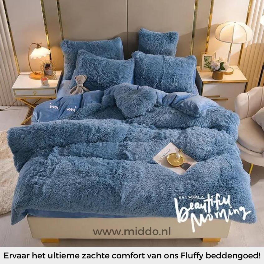 Beddengoed set | Fluffy fleece 5-delig met kussenslopen