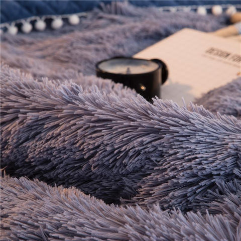 Beddengoed set | Fluffy fleece 5-delig met kussenslopen