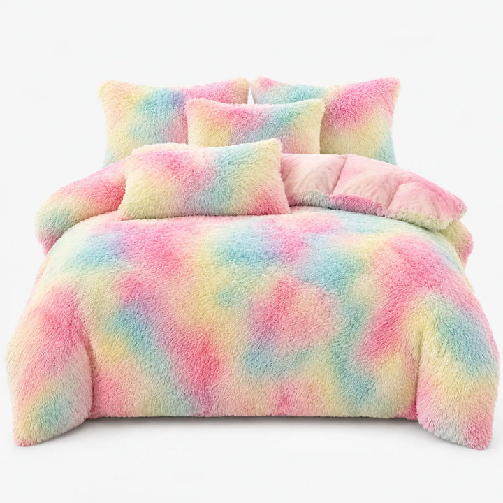 Beddengoed set | Fluffy fleece 5-delig met kussenslopen