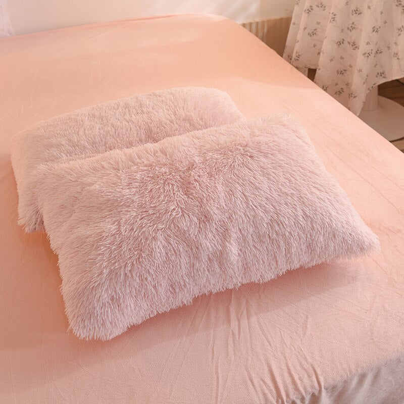 Beddengoed set | Fluffy fleece 5-delig met kussenslopen