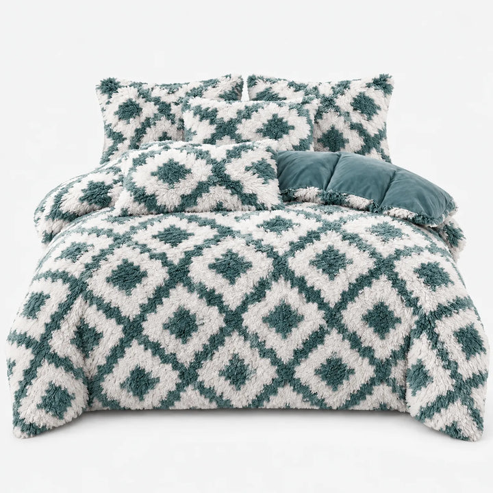 Beddengoed set | Fluffy fleece 5-delig met kussenslopen