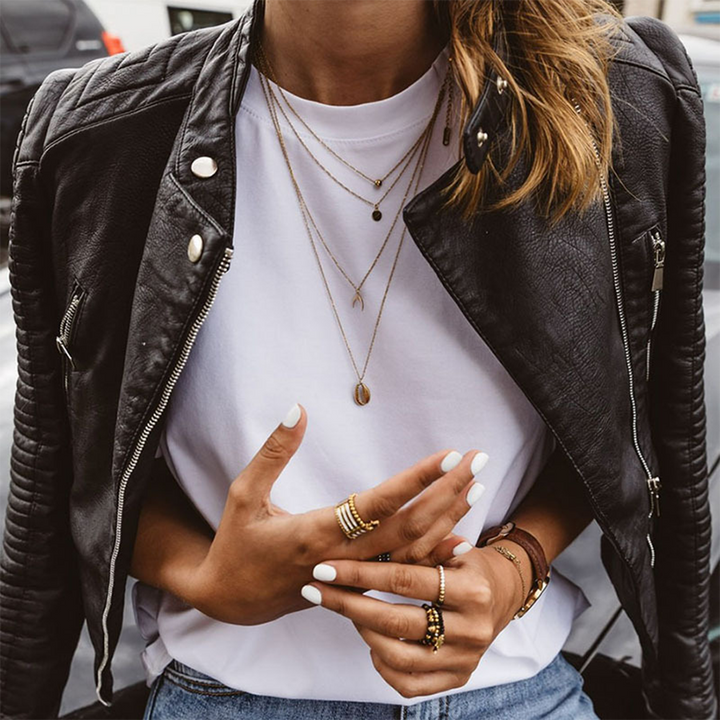 Biker jas dames | Getailleerd model met asymmetrische rits