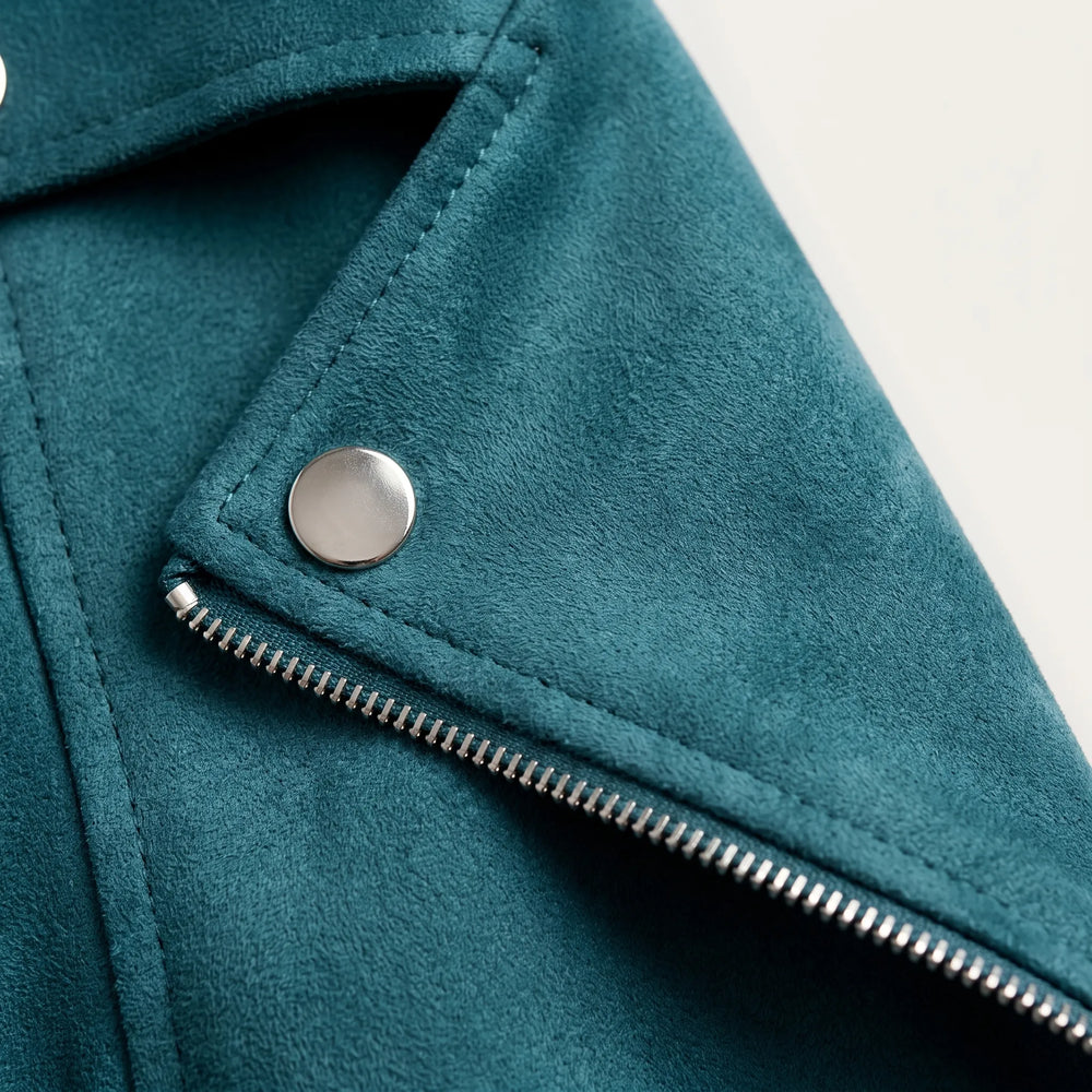 Bikerjack dames | Getailleerd jack met asymmetrische rits