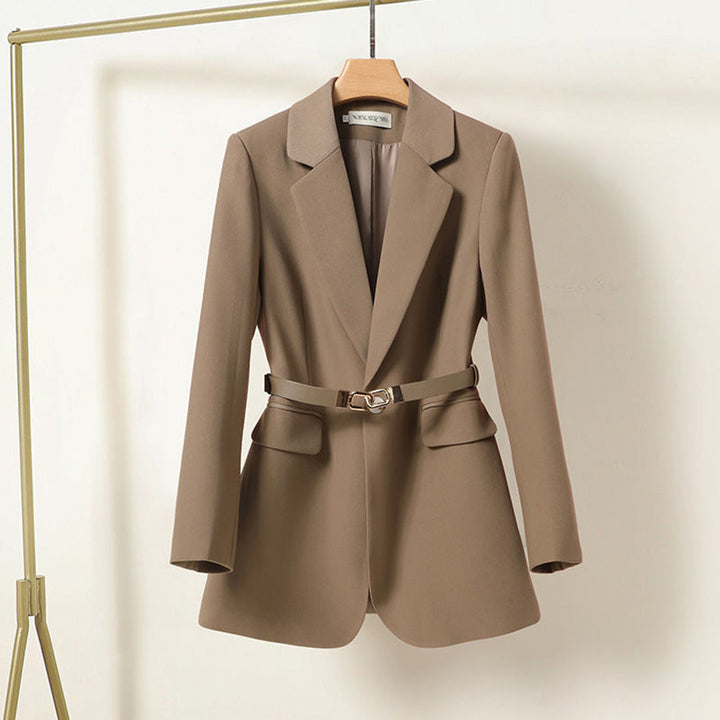 Blazer dames | Getailleerde blazer met ceintuur