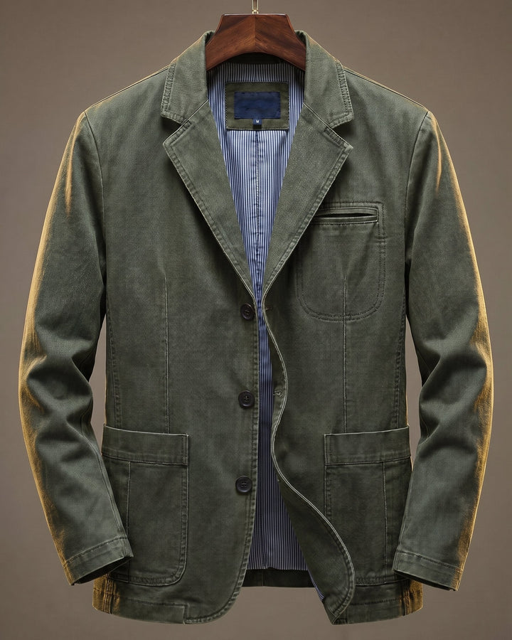 Blazer heren | Casual colbert met opgestikte zakken
