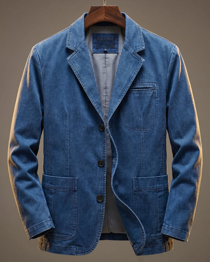 Blazer heren | Casual colbert met opgestikte zakken