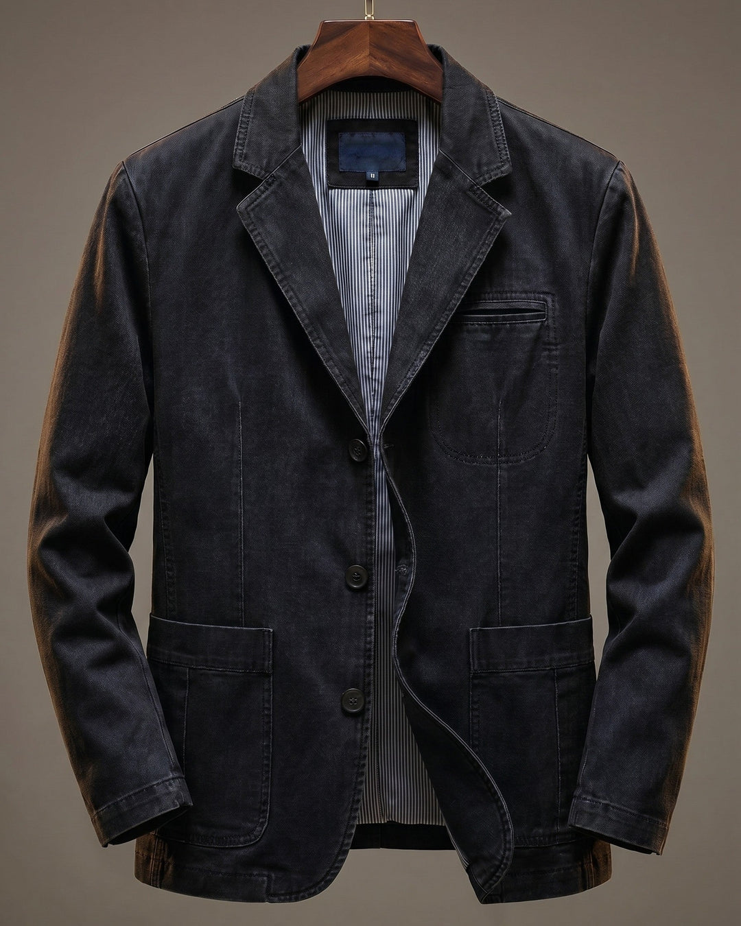 Blazer heren | Casual colbert met opgestikte zakken