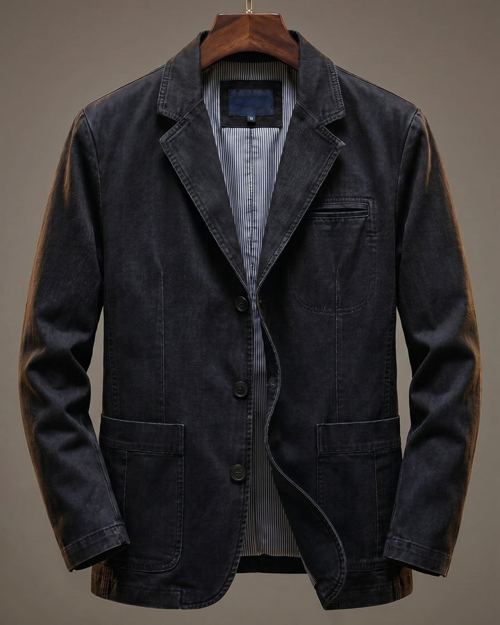 Blazer heren | Casual colbert met opgestikte zakken