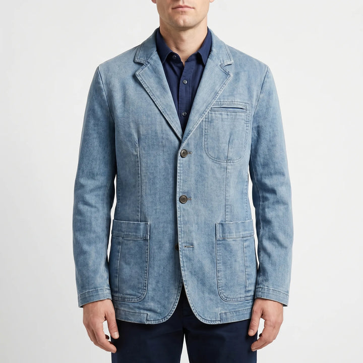 Blazer heren | Casual colbert met opgestikte zakken