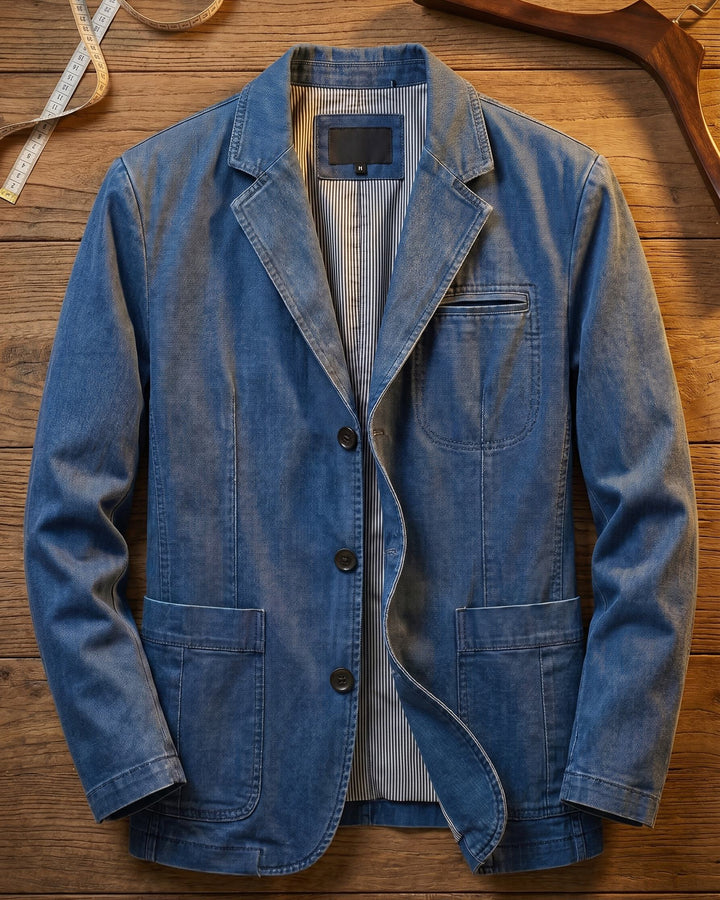 Blazer heren | Casual colbert met opgestikte zakken