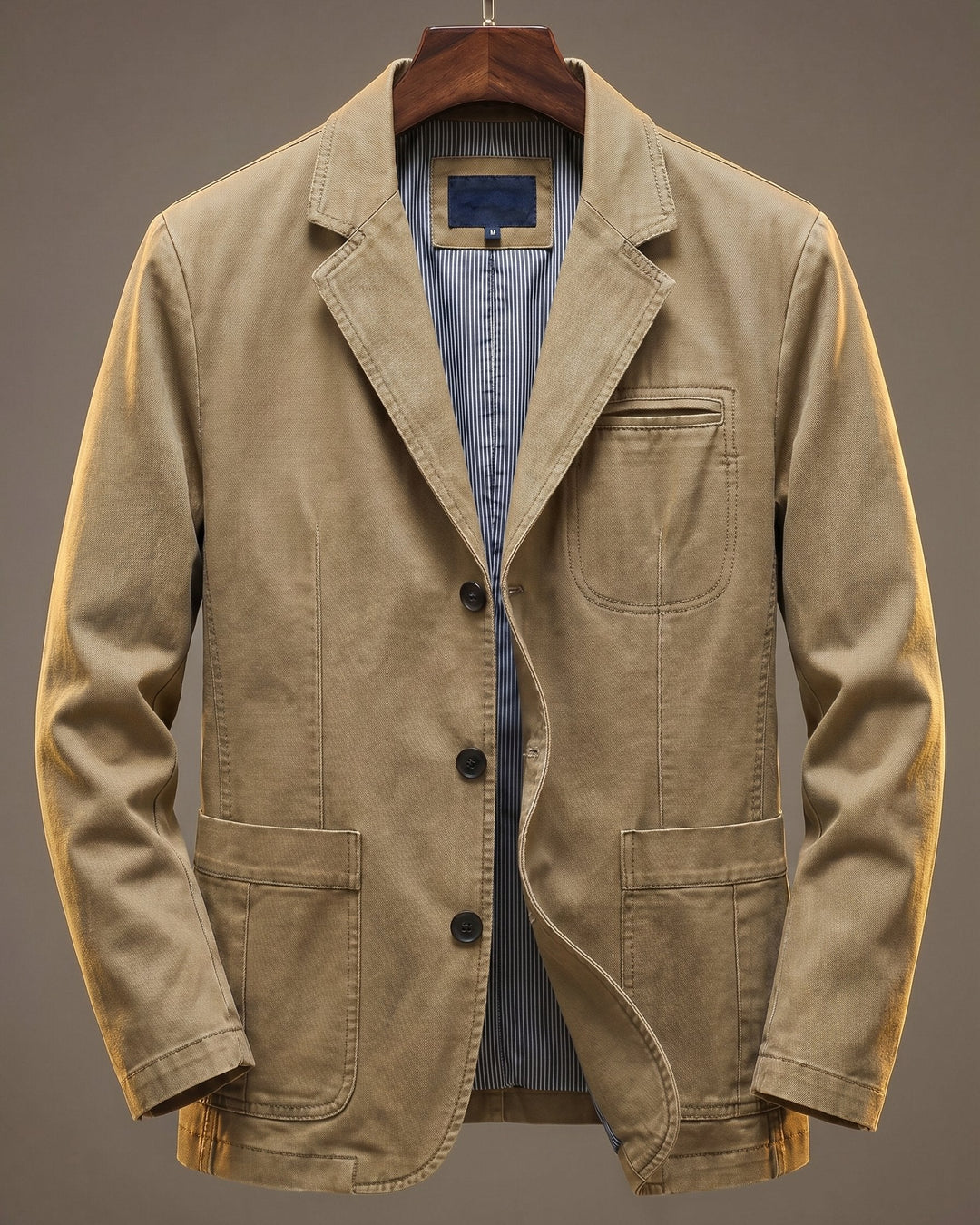 Blazer heren | Casual colbert met opgestikte zakken