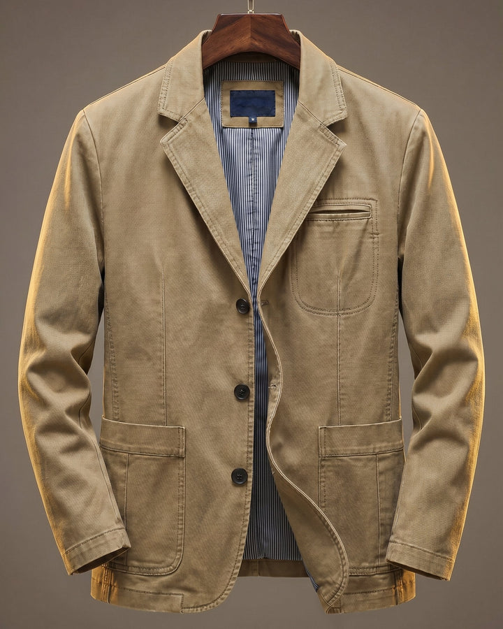 Blazer heren | Casual colbert met opgestikte zakken