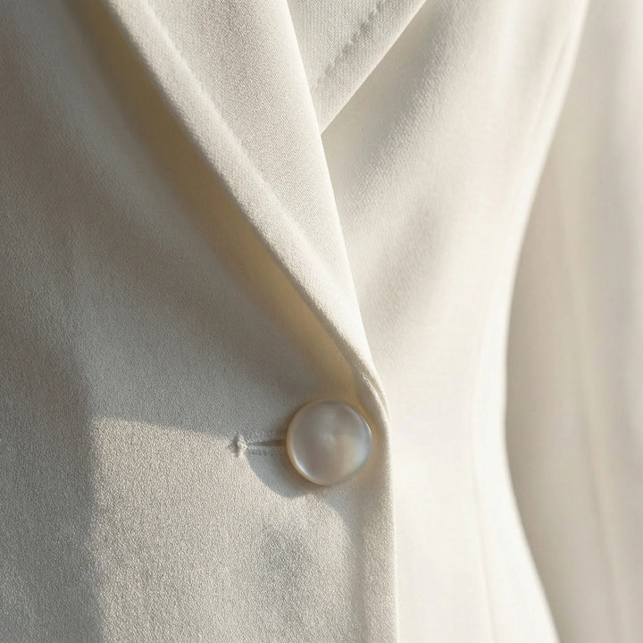 Blazer jurk dames | Elegante getailleerde jurk met knoopsluiting