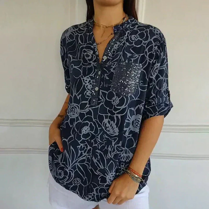 Bloemen blouse dames | Luchtige zomer blouse met print