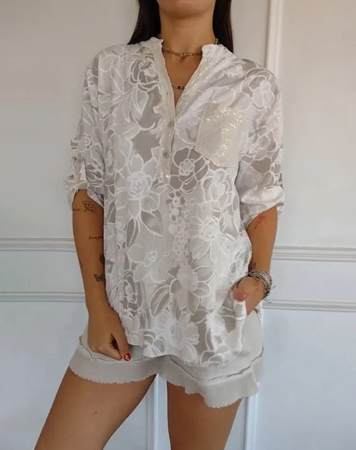 Bloemen blouse dames | Luchtige zomer blouse met print