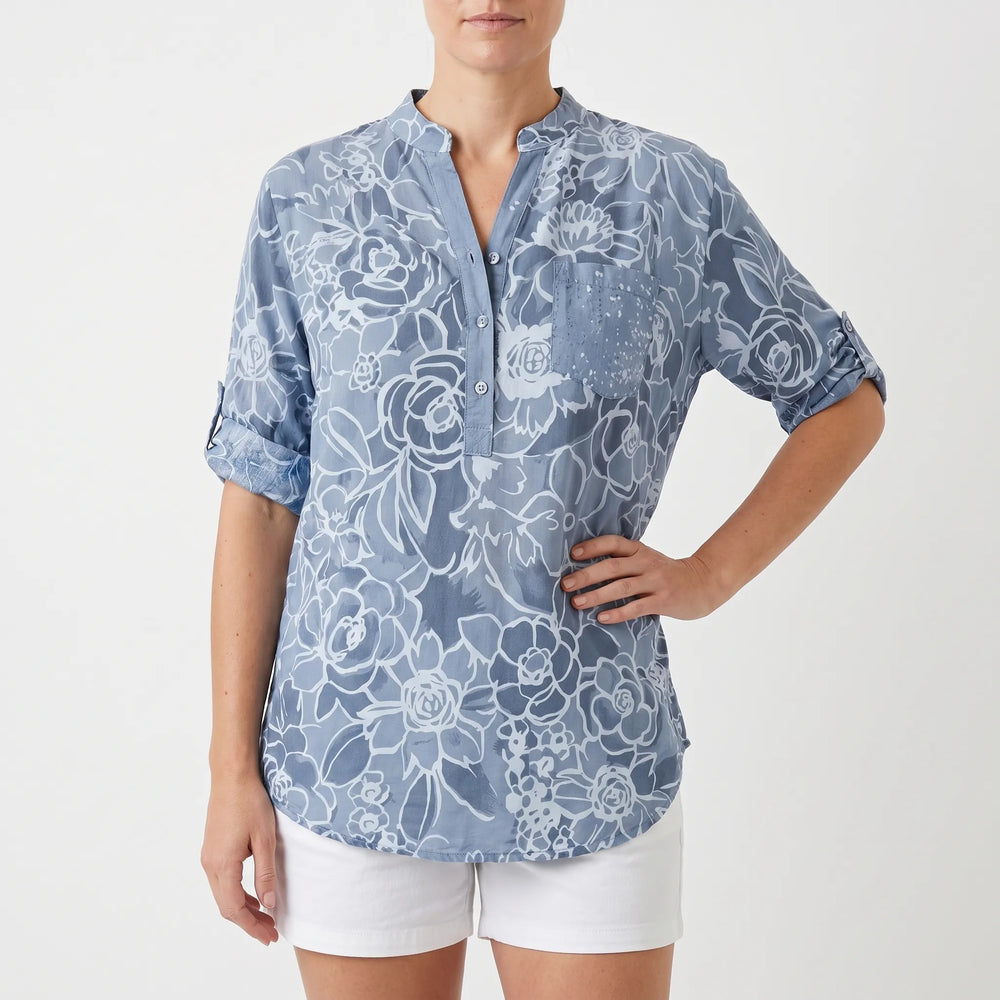 Bloemen blouse dames | Luchtige zomer blouse met print