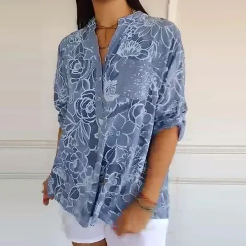 Bloemen blouse dames | Luchtige zomer blouse met print
