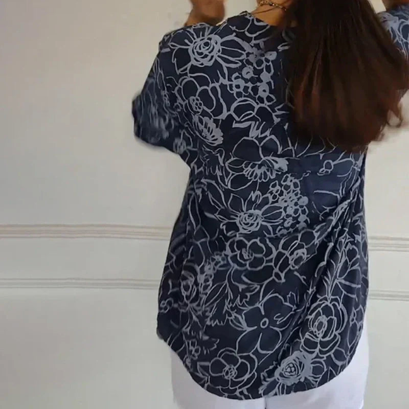 Bloemen blouse dames | Luchtige zomer blouse met print