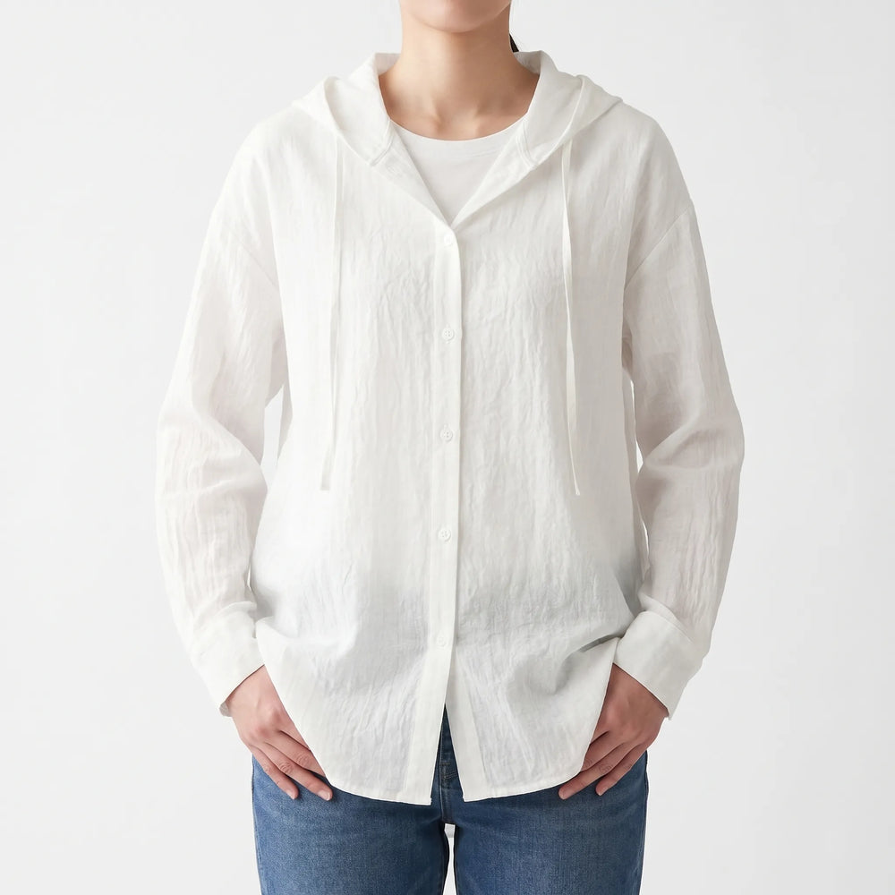 Blouse dames | Casual blouse met capuchon
