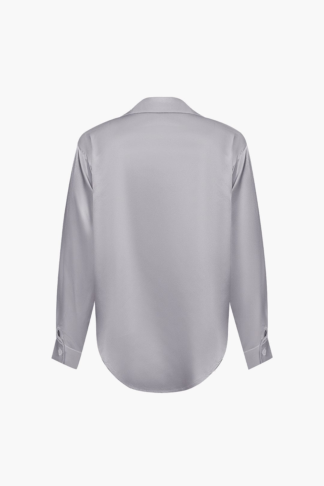 Blouse dames | Elegante blouse met satijn look en lange mouw