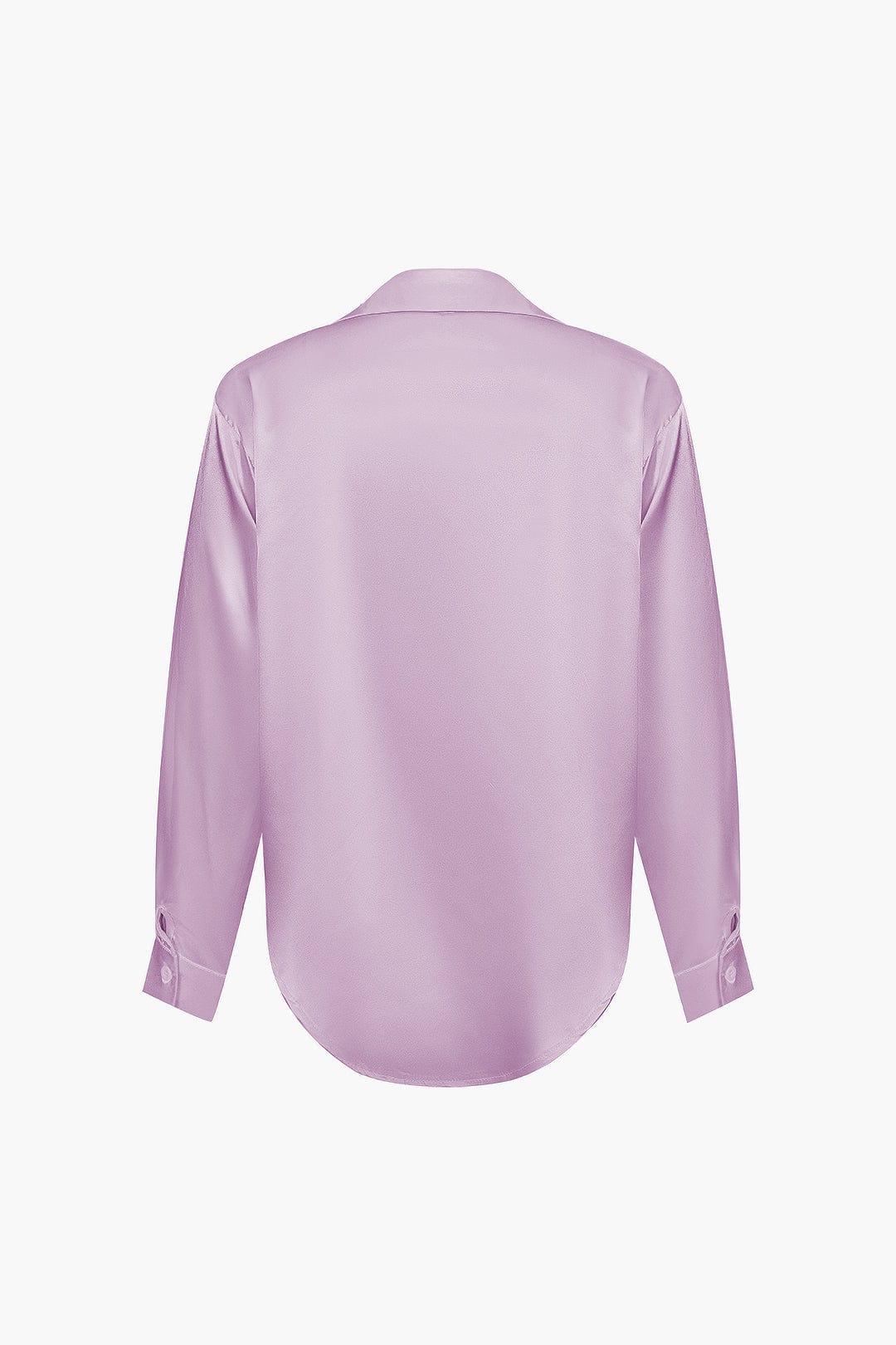 Blouse dames | Elegante blouse met satijn look en lange mouw
