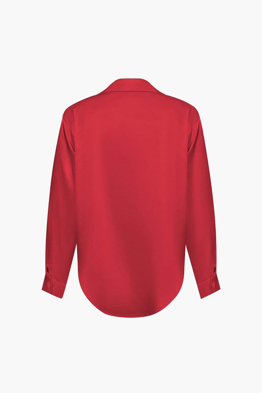 Blouse dames | Elegante blouse met satijn look en lange mouw