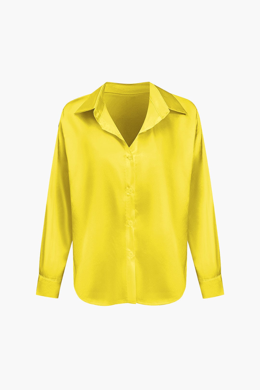 Blouse dames | Elegante blouse met satijn look en lange mouw