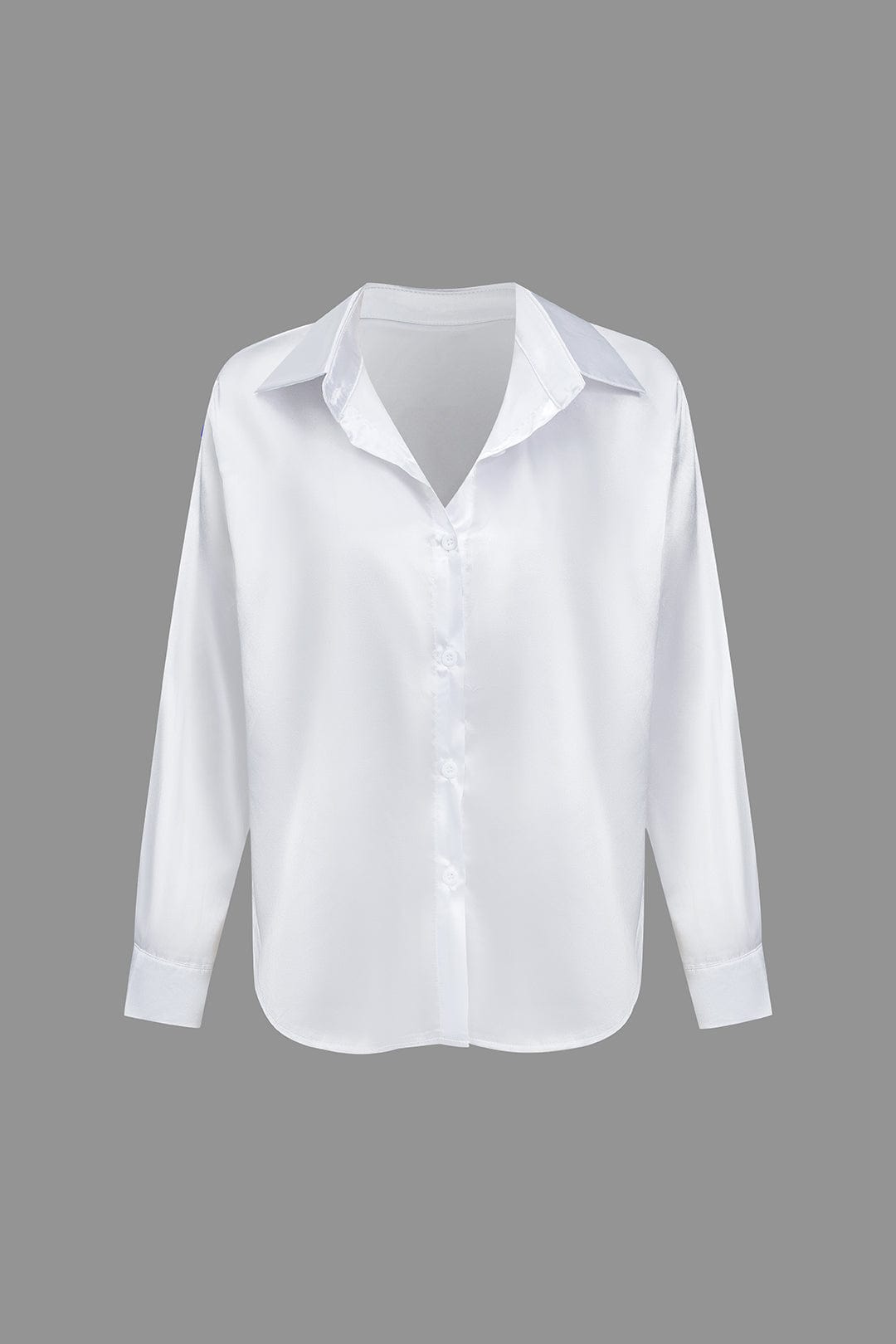 Blouse dames | Elegante blouse met satijn look en lange mouw