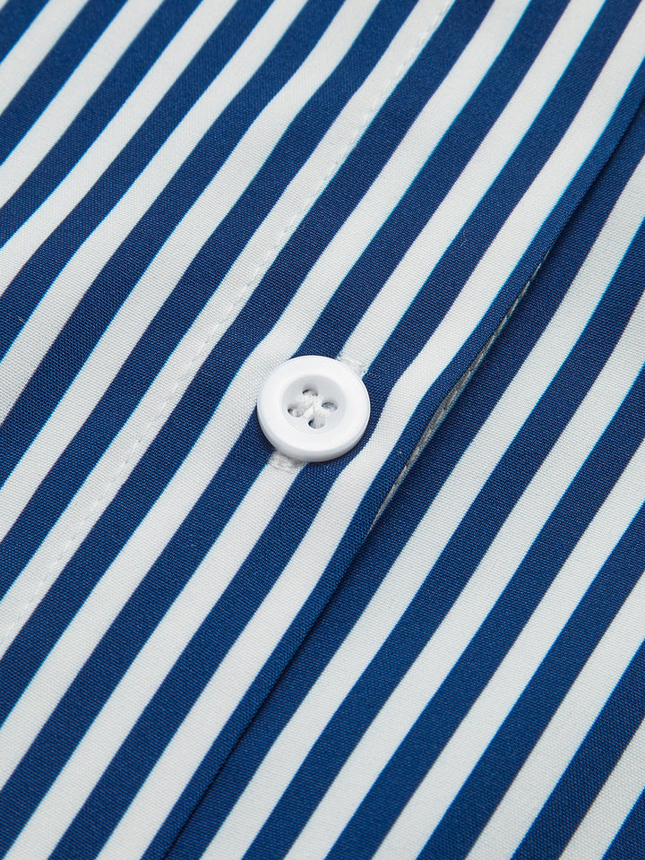 Blouse dames | Gestreepte blouse met uitlopende mouwen