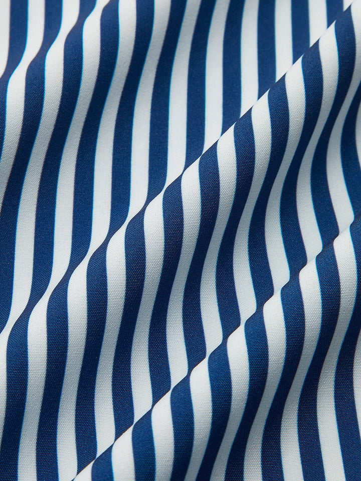 Blouse dames | Gestreepte blouse met uitlopende mouwen