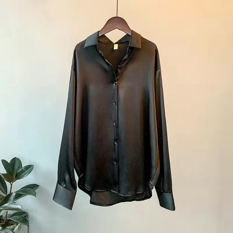 Blouse dames | Lange mouw blouse in losse pasvorm