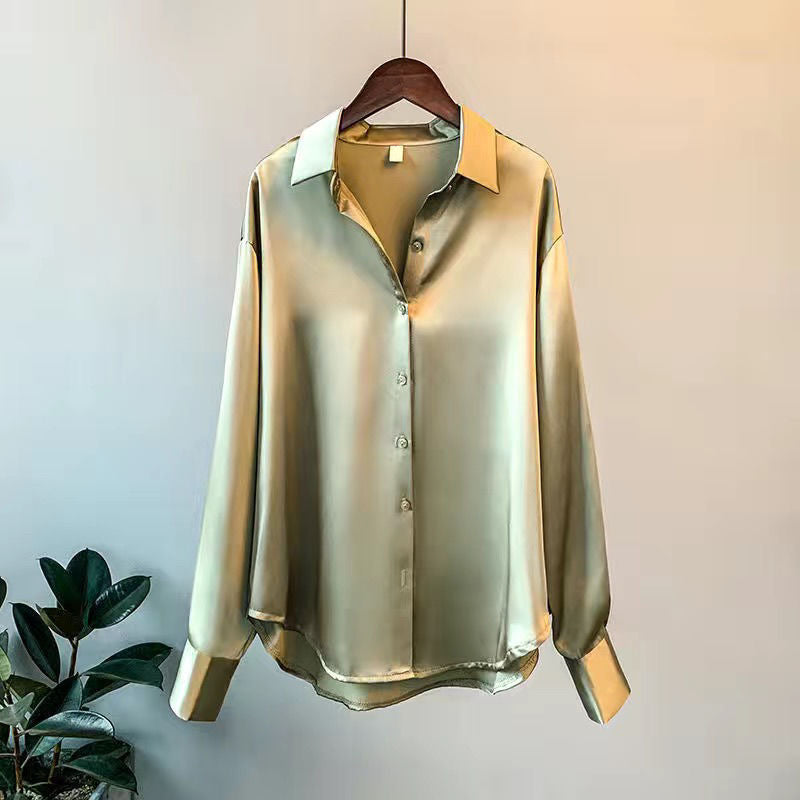 Blouse dames | Lange mouw blouse in losse pasvorm