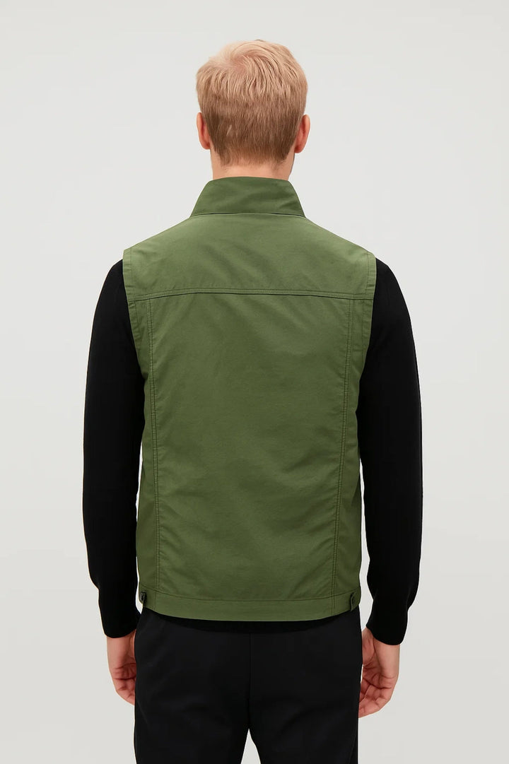 Bodywarmer heren | Sportieve bodywarmer met rits en zakken