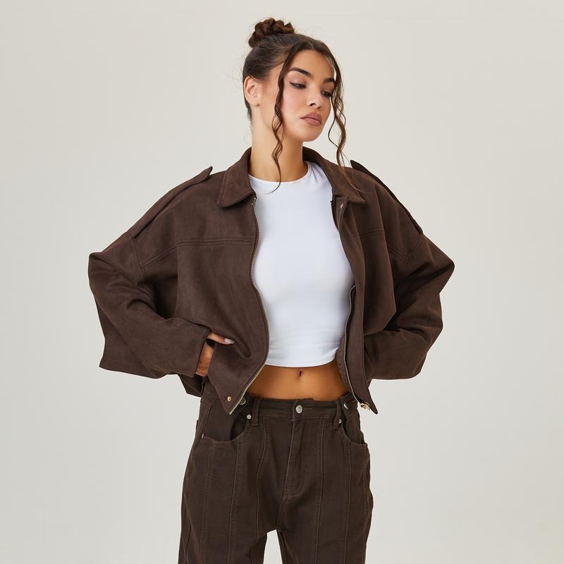 Bomberjack dames | Kort oversized model met ritssluiting