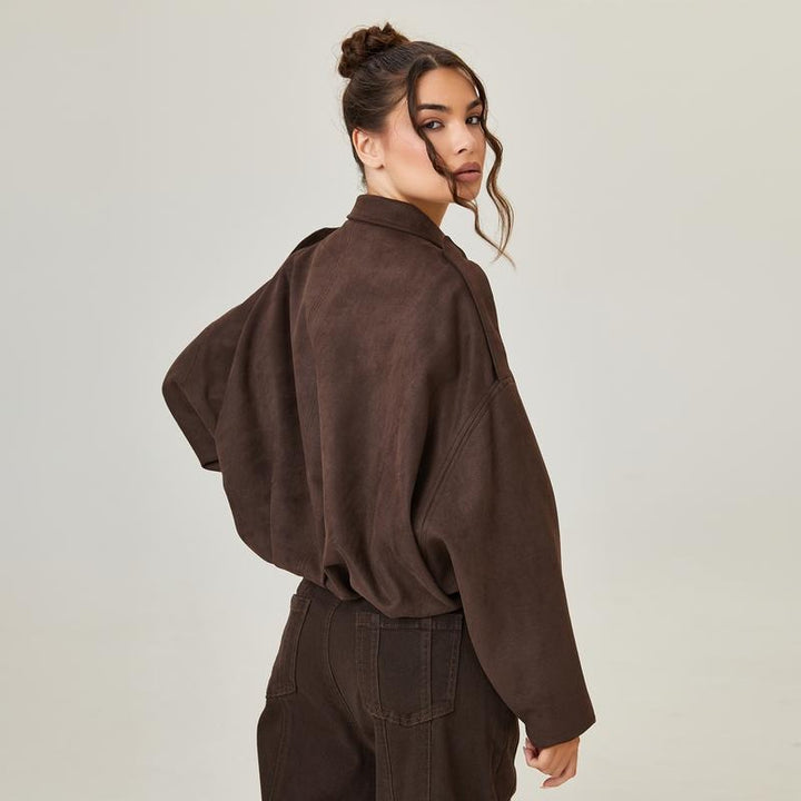 Bomberjack dames | Kort oversized model met ritssluiting