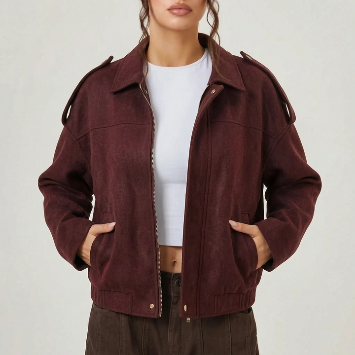 Bomberjack dames | Kort oversized model met ritssluiting