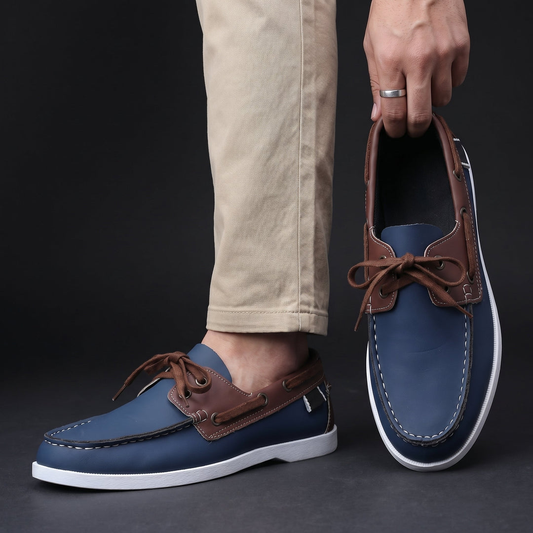  Bootschoenen heren | Casual instappers met rubber zool