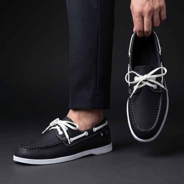  Bootschoenen heren | Casual instappers met rubber zool