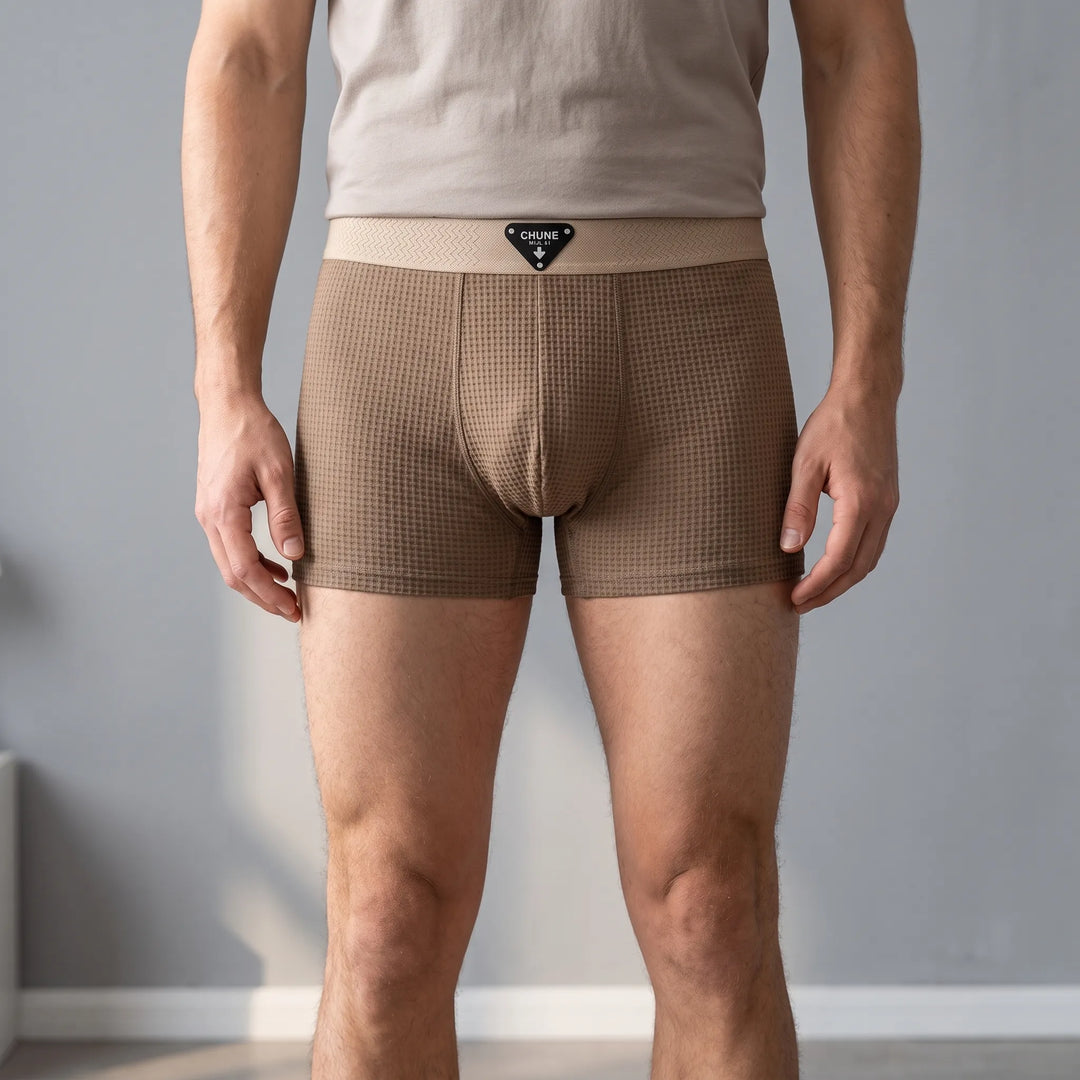 Boxershorts heren | Geribbeld model met brede tailleband