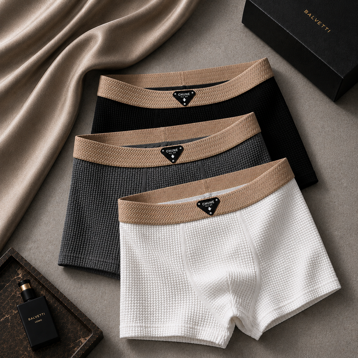 Boxershorts heren | Geribbeld model met brede tailleband