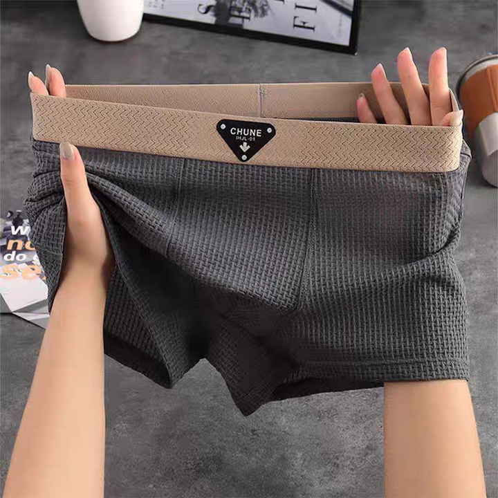 Boxershorts heren | Geribbeld model met brede tailleband