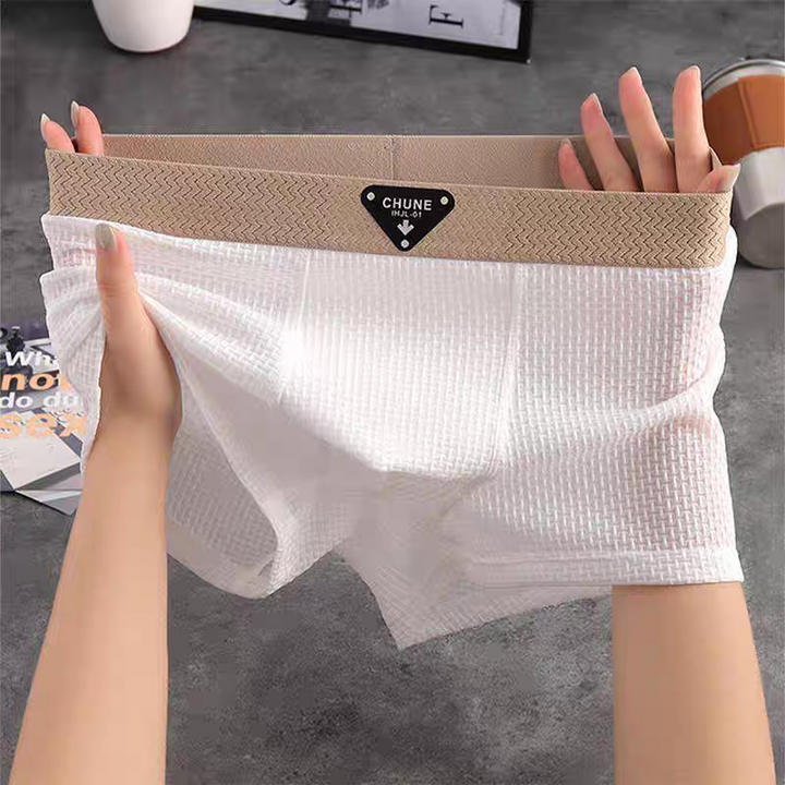 Boxershorts heren | Geribbeld model met brede tailleband