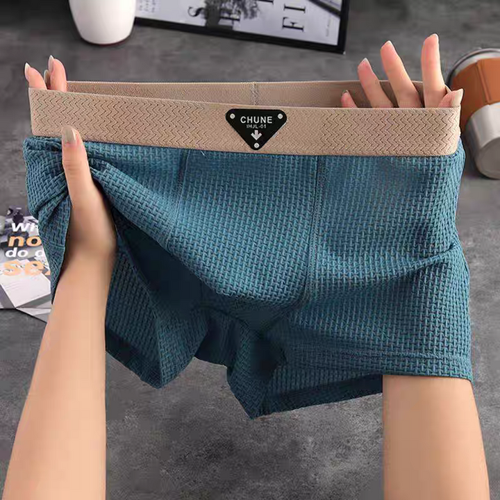 Boxershorts heren | Geribbeld model met brede tailleband