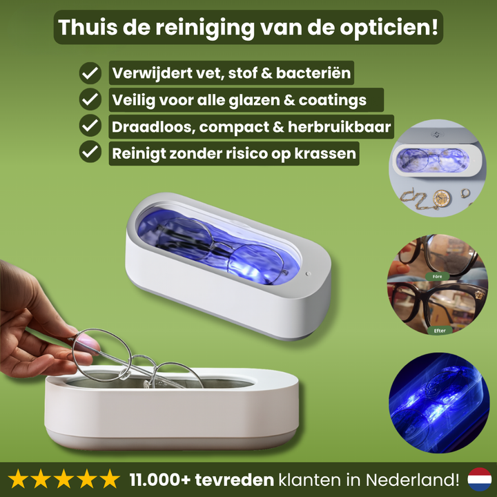 Brillenreiniger | Ultrasone reiniger voor bril en sieraden