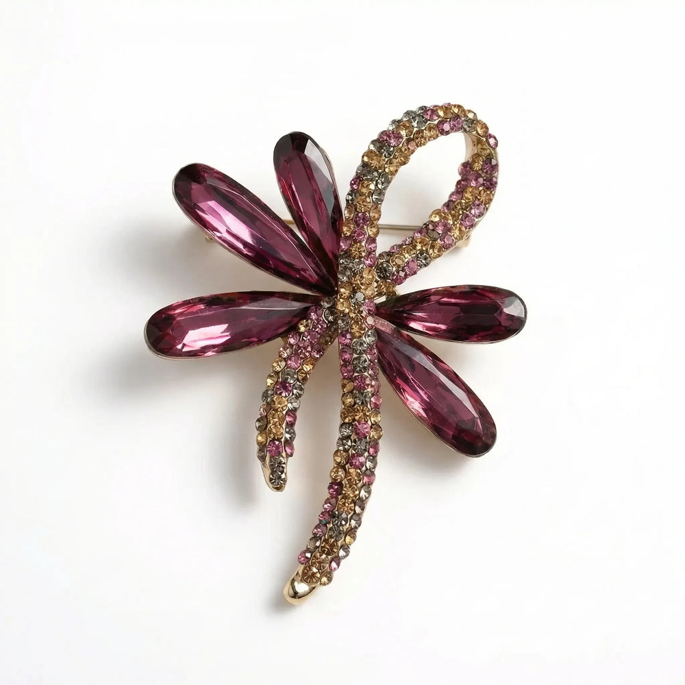Broche dames | Decoratieve broche met kristallinten