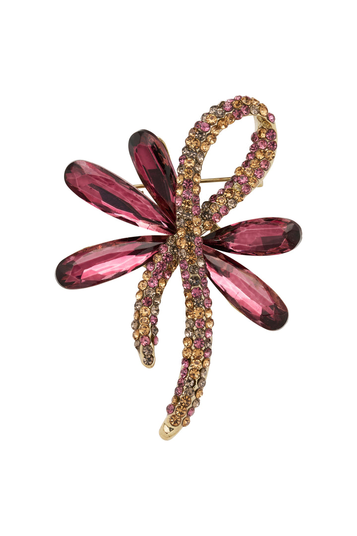 Broche dames | Decoratieve broche met kristallinten