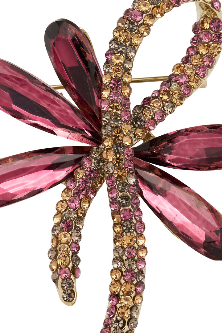 Broche dames | Decoratieve broche met kristallinten