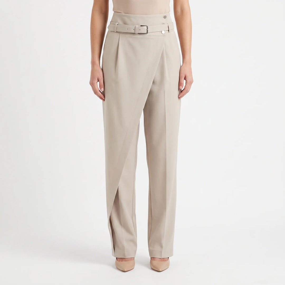 Broek dames | Elegante pantalon met wijde pijpen