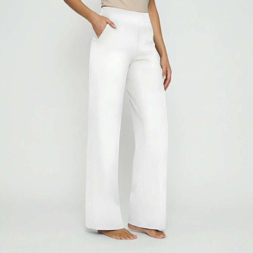 Broek dames | Hoge taille stretch broek | 1+1 Gratis